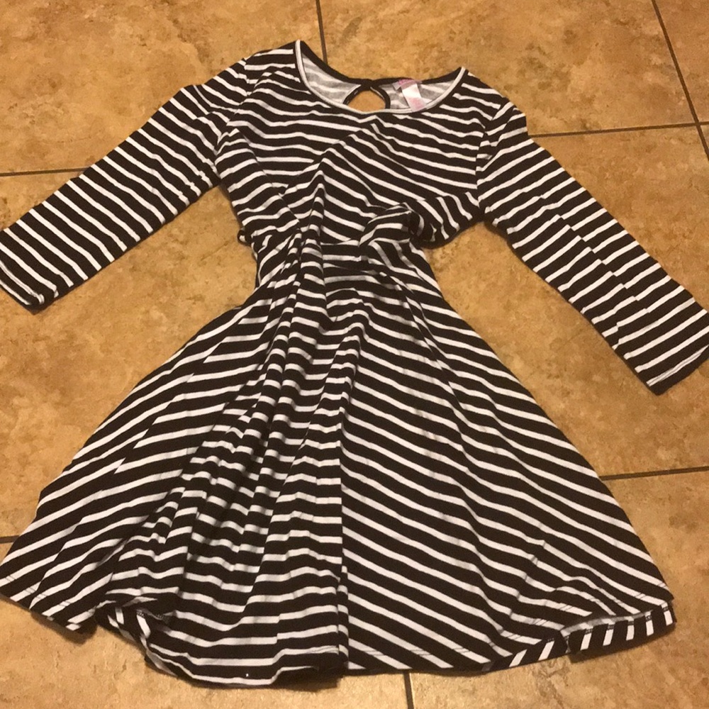 Justice Comfy Striped A-Line Dress
